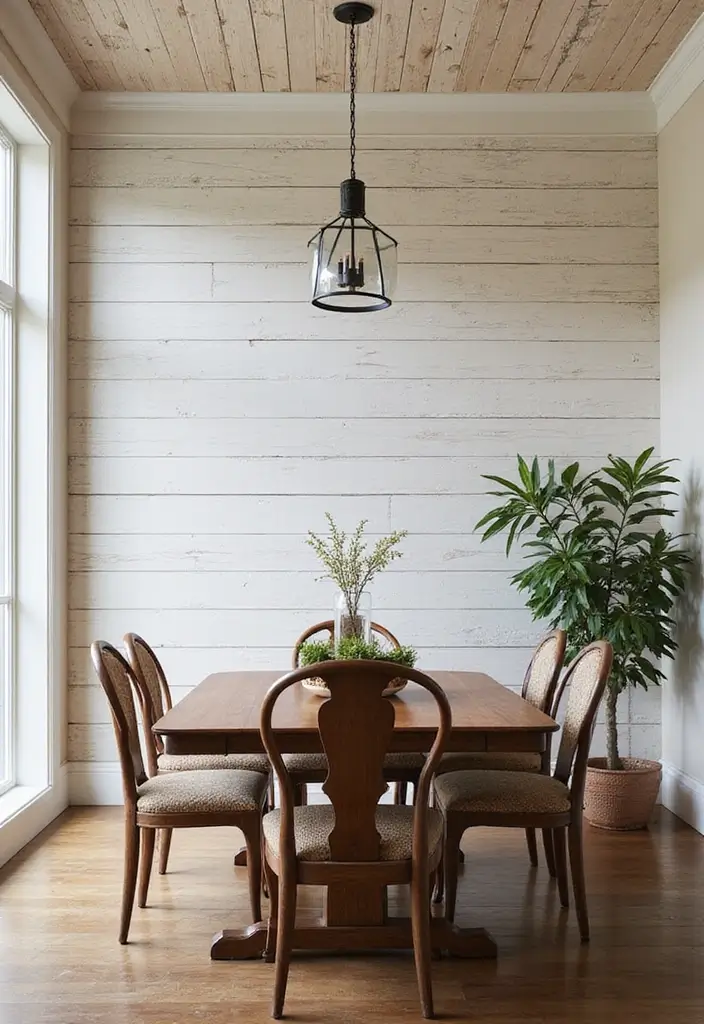 25 Coastal Dining Room Inspirations Full of Breezy Vibes - 13. Textured Wall Treatments