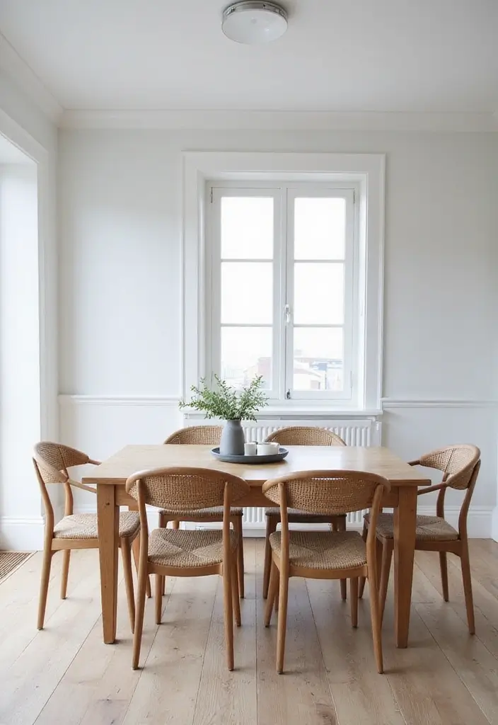25 Coastal Dining Room Inspirations Full of Breezy Vibes - 20. Minimalist Coastal Design