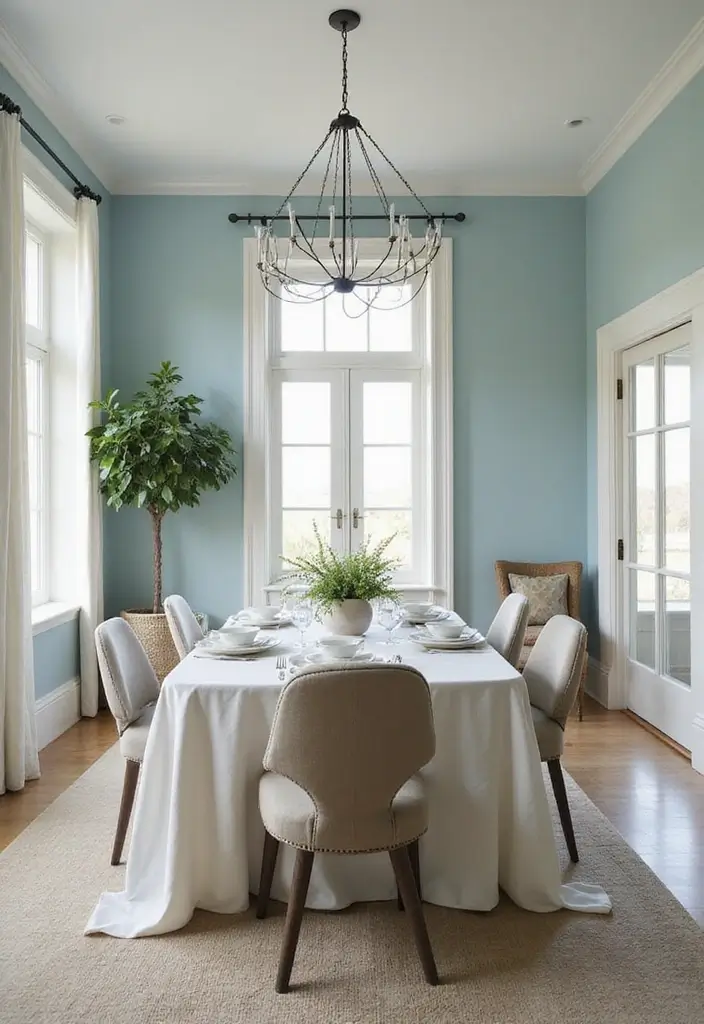 25 Coastal Dining Room Inspirations Full of Breezy Vibes - 3. Ocean-Inspired Color Palettes