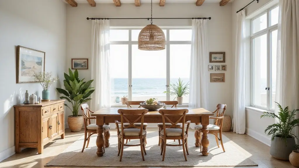 25 Coastal Dining Room Inspirations Full of Breezy Vibes