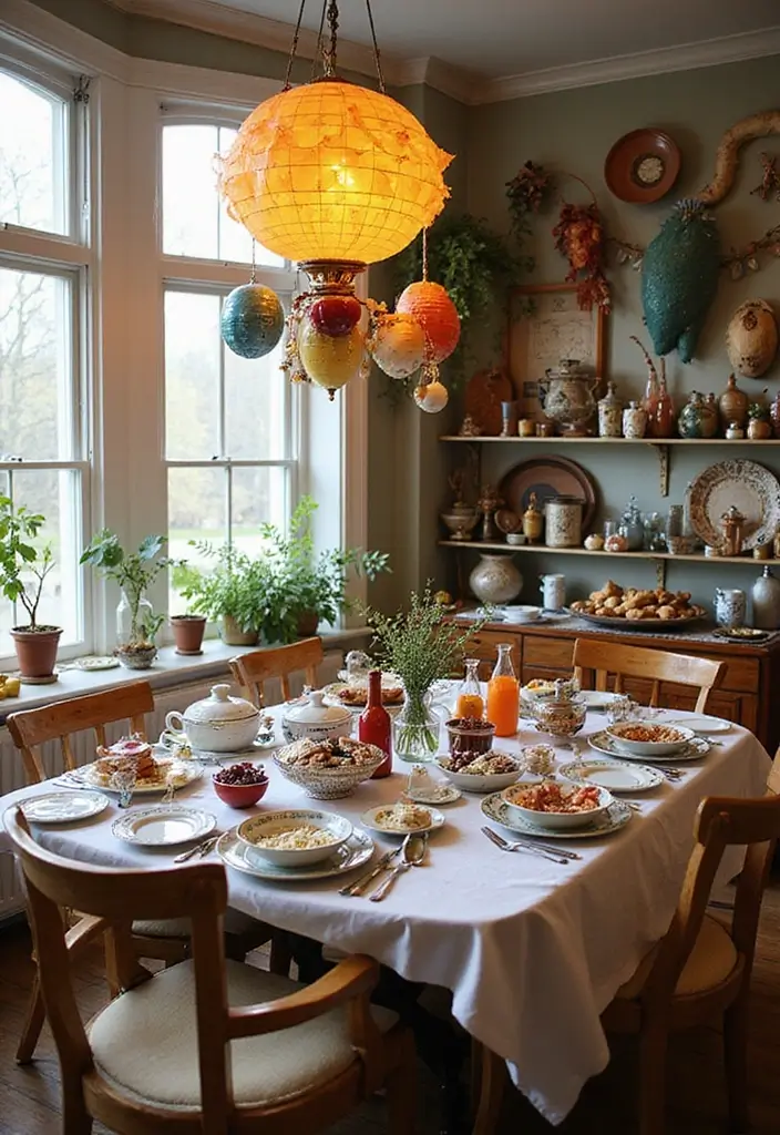 25 Colorful Dining Room Designs That Spark Joy - 20. Quirky Dining Accessories