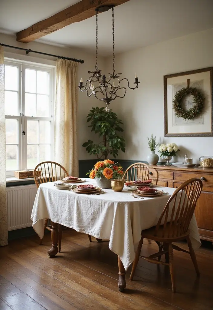 25 Colorful Dining Room Designs That Spark Joy - 23. Seasonal Decor Changes