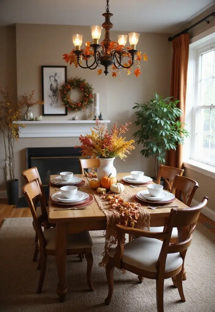 25 Dining Room Set Up Hacks for Function and Style - 22. Use Seasonal Decor