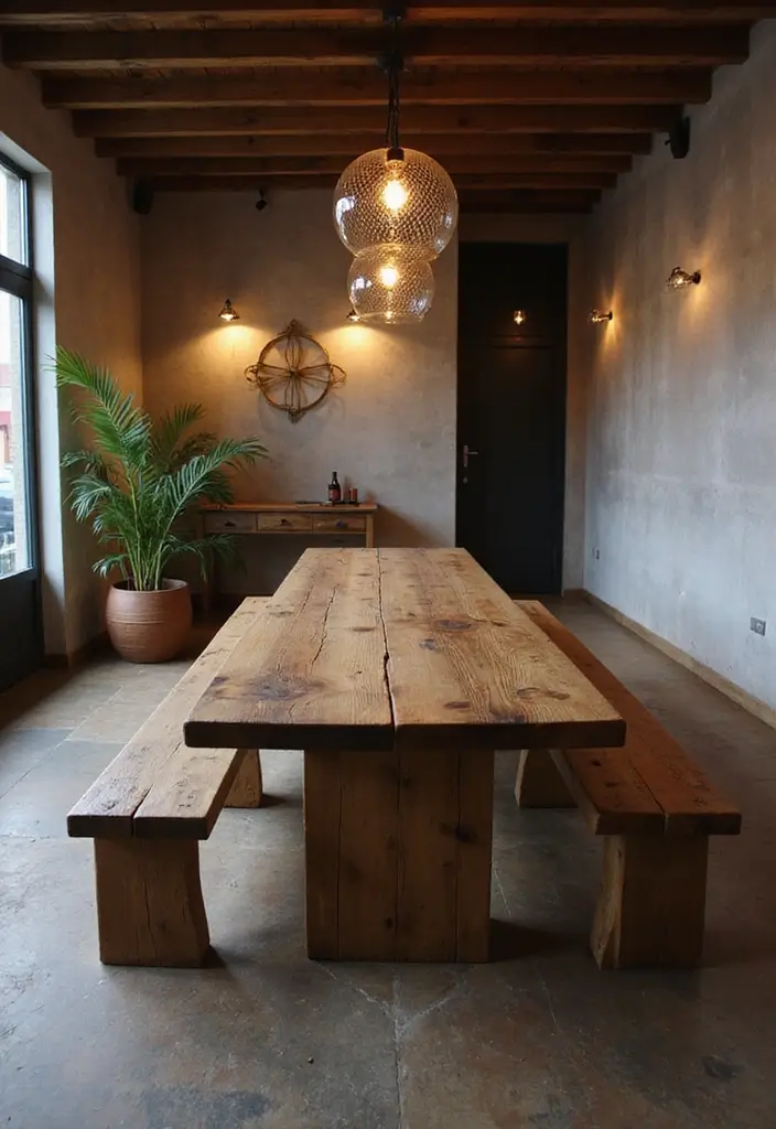25 Eclectic Dining Room Designs That Mix and Match Beautifully - 6. Contemporary Country Charm
