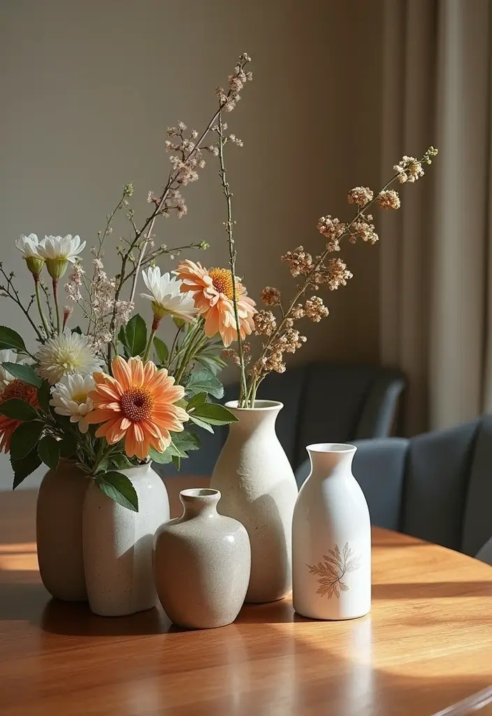 25 Mid Century Modern Dining Room Looks That Stay Trendy - 12. Artful Centerpieces