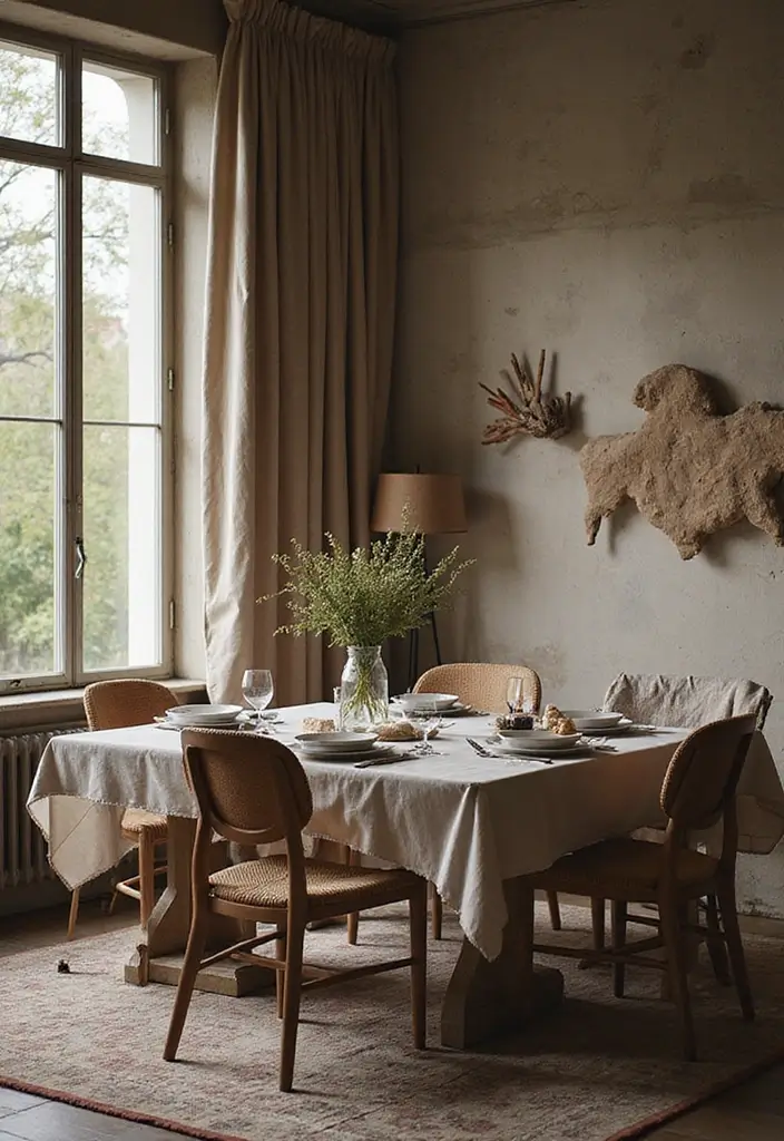 25 Mid Century Modern Dining Room Looks That Stay Trendy - 17. Layered Textures