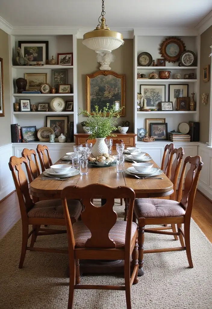 25 Traditional Dining Room Ideas That Never Go Out of Style - 15. Personal Touches