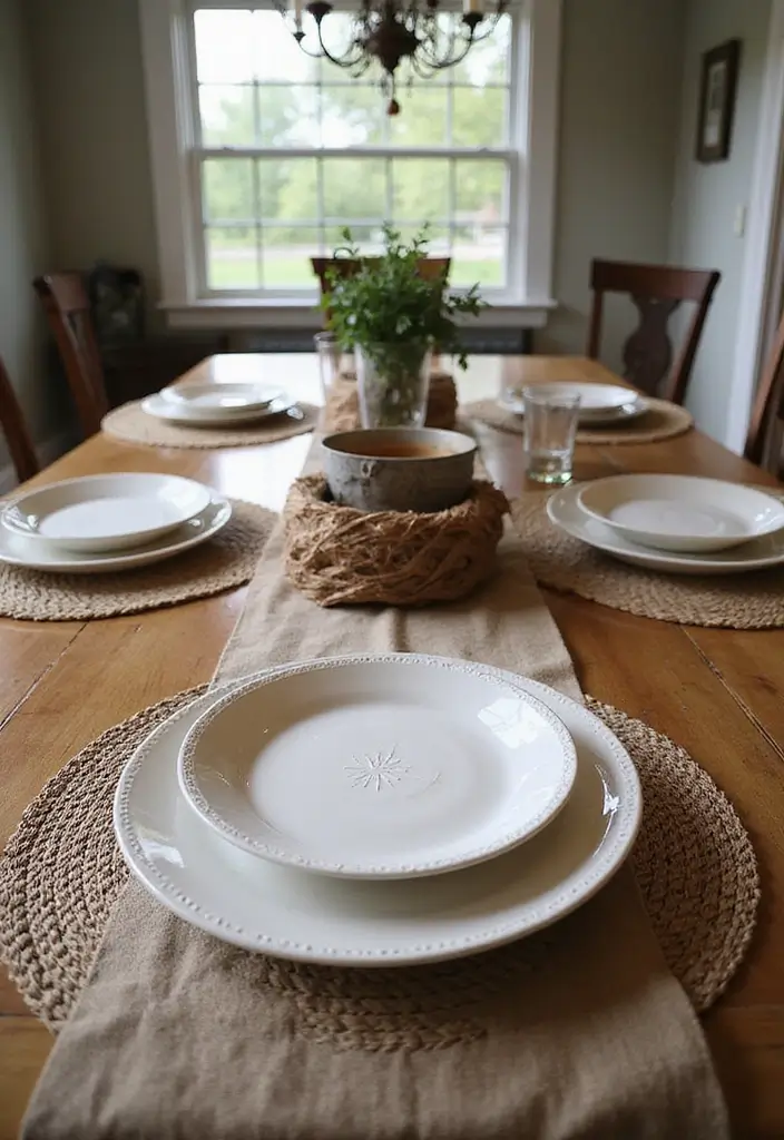 25 Traditional Dining Room Ideas That Never Go Out of Style - 6. Woven Textiles