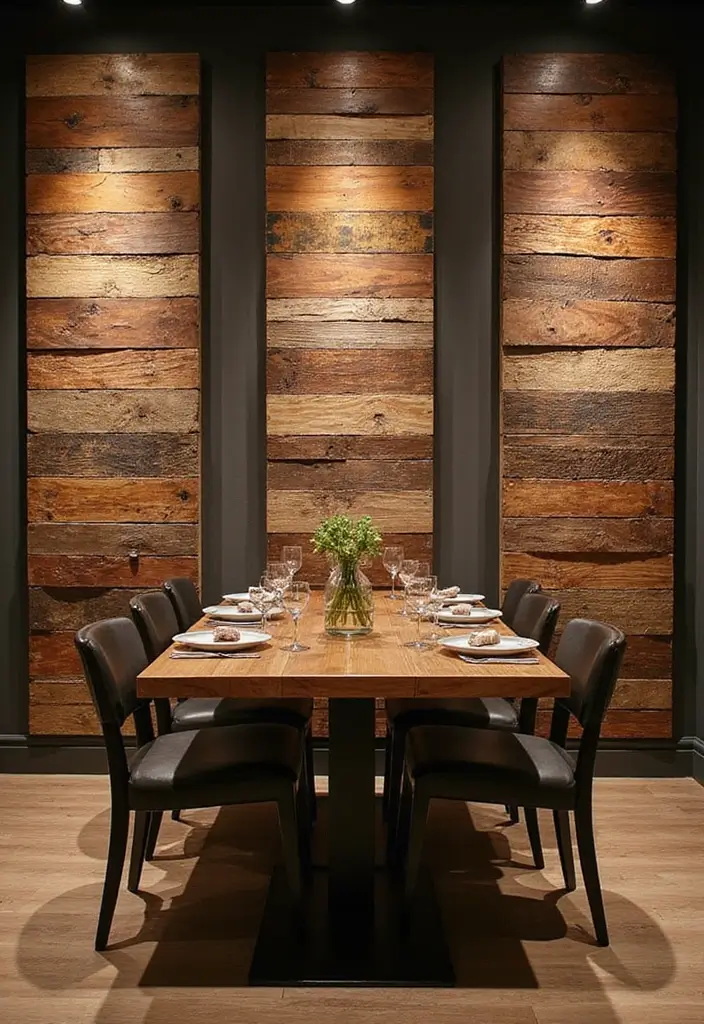25 Wall Decor for Dining Room Spaces That Wow Guests 10 25 Wall Decor for Dining Room Spaces That Wow Guests - 11. Textured Wall Panels