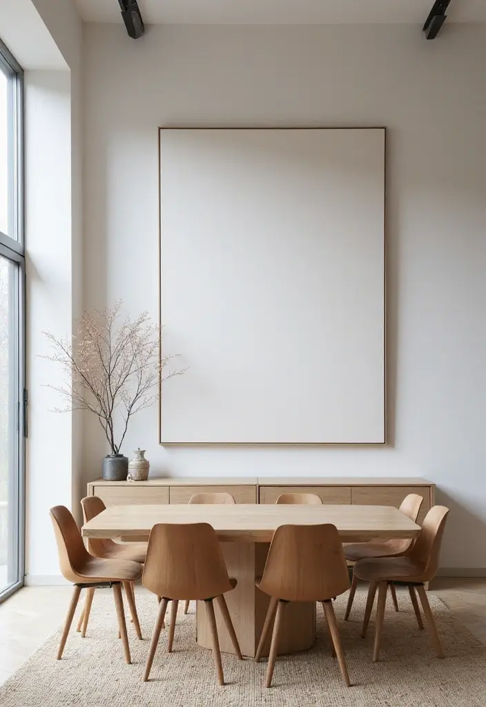 25 Wall Decor for Dining Room Spaces That Wow Guests 12 25 Wall Decor for Dining Room Spaces That Wow Guests - 13. Oversized Art Pieces