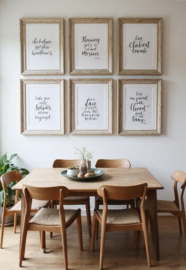 25 Wall Decor for Dining Room Spaces That Wow Guests 19 25 Wall Decor for Dining Room Spaces That Wow Guests - 20. Inspirational Quotes