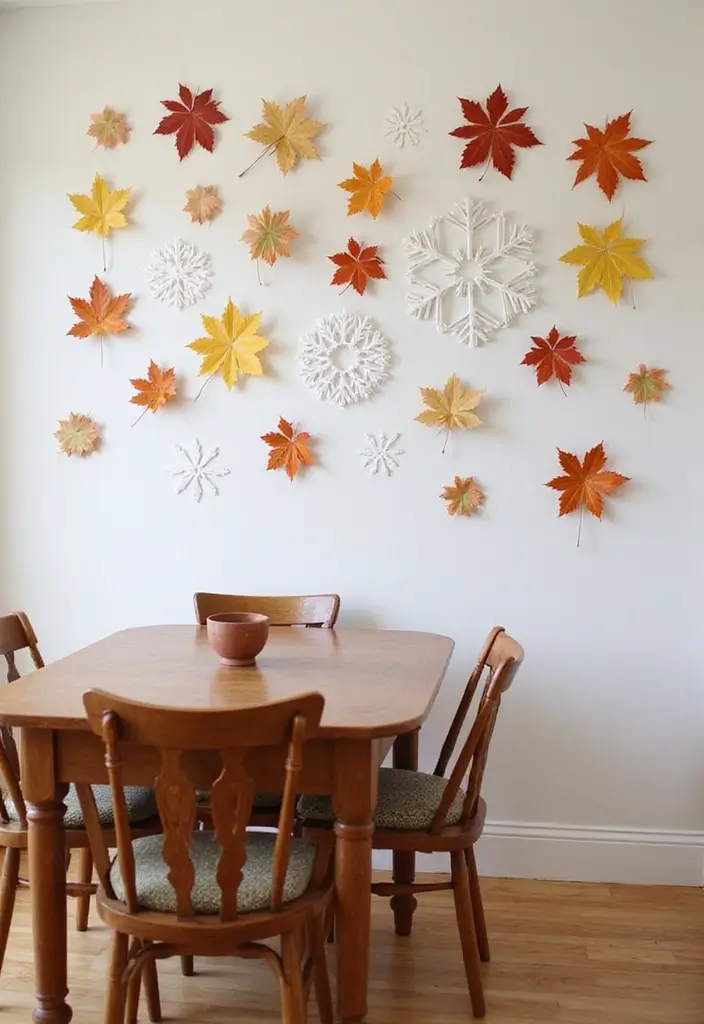 25 Wall Decor for Dining Room Spaces That Wow Guests 7 25 Wall Decor for Dining Room Spaces That Wow Guests - 8. Seasonal Decor