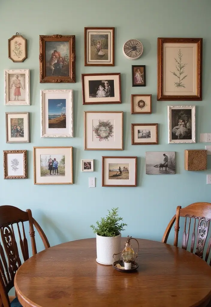25 Wall Decor for Dining Room Spaces That Wow Guests 8 25 Wall Decor for Dining Room Spaces That Wow Guests - 9. Gallery Wall with Personal Touches