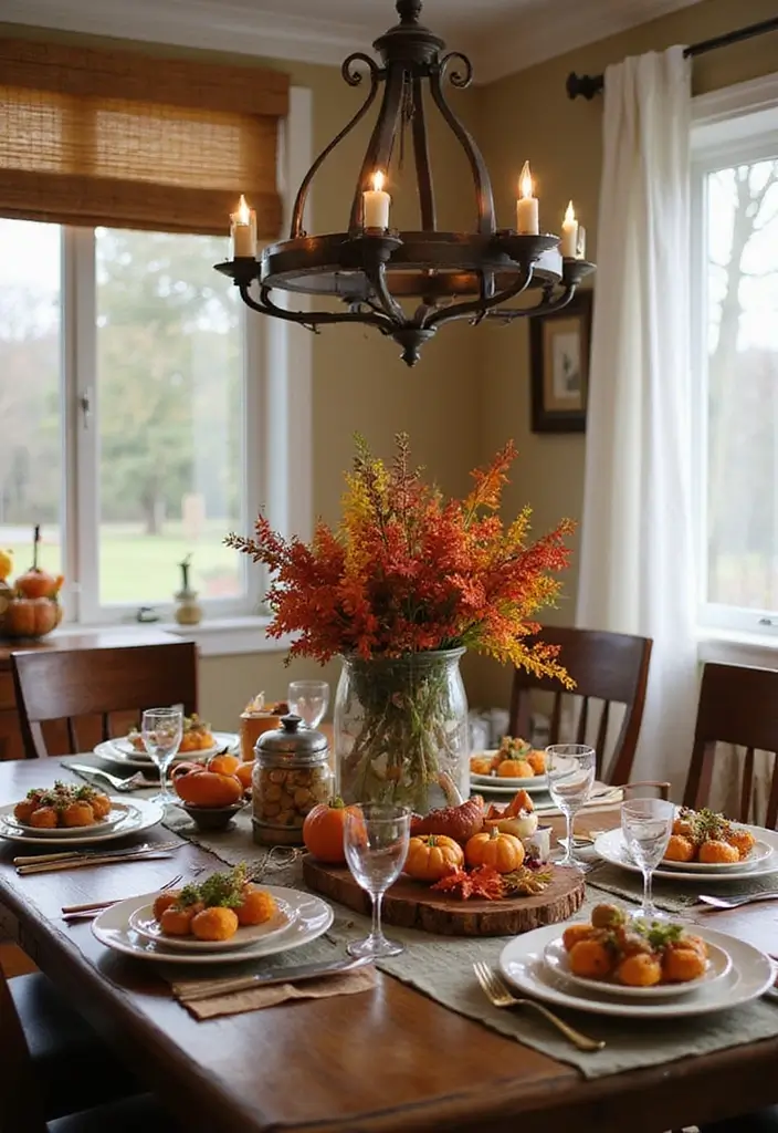 26 Cozy Dining Room Ideas Perfect for Family Gatherings - 17. Seasonal Decor Swaps