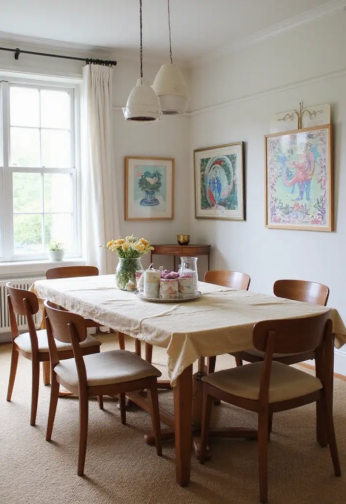 26 Cozy Dining Room Ideas Perfect for Family Gatherings - 20. Whimsical Elements