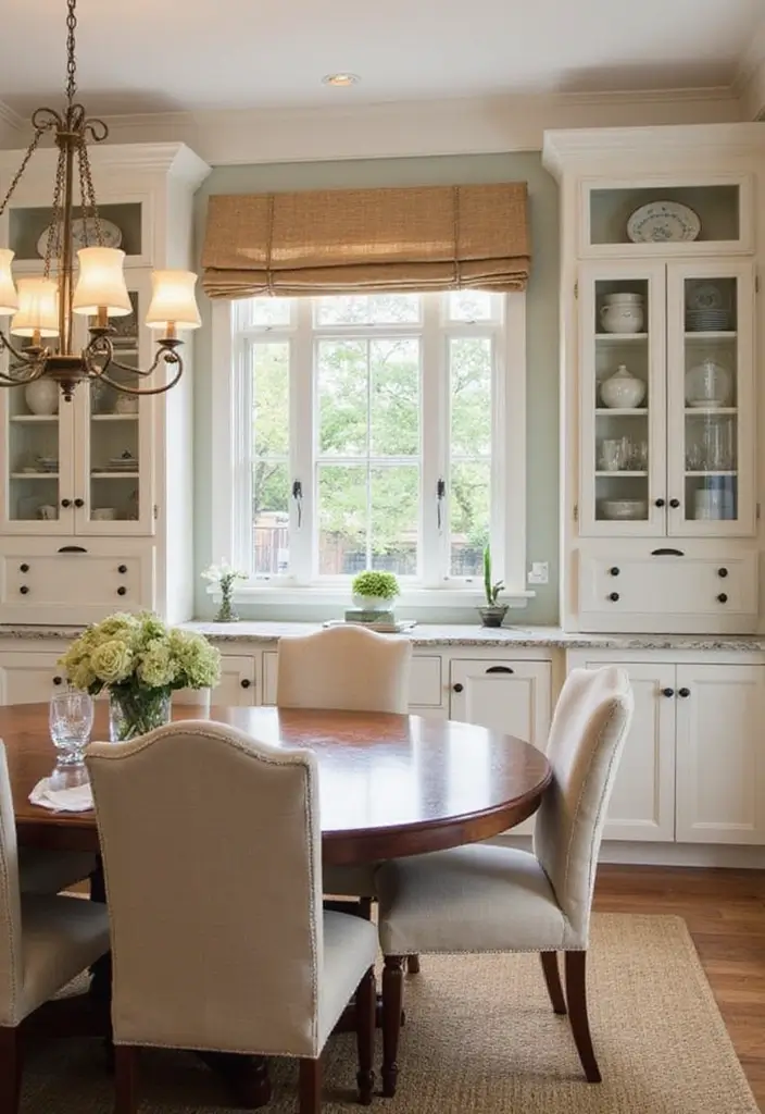 26 Formal Dining Room Designs That Feel Elegant and Timeless - 18. Built-in Storage Solutions
