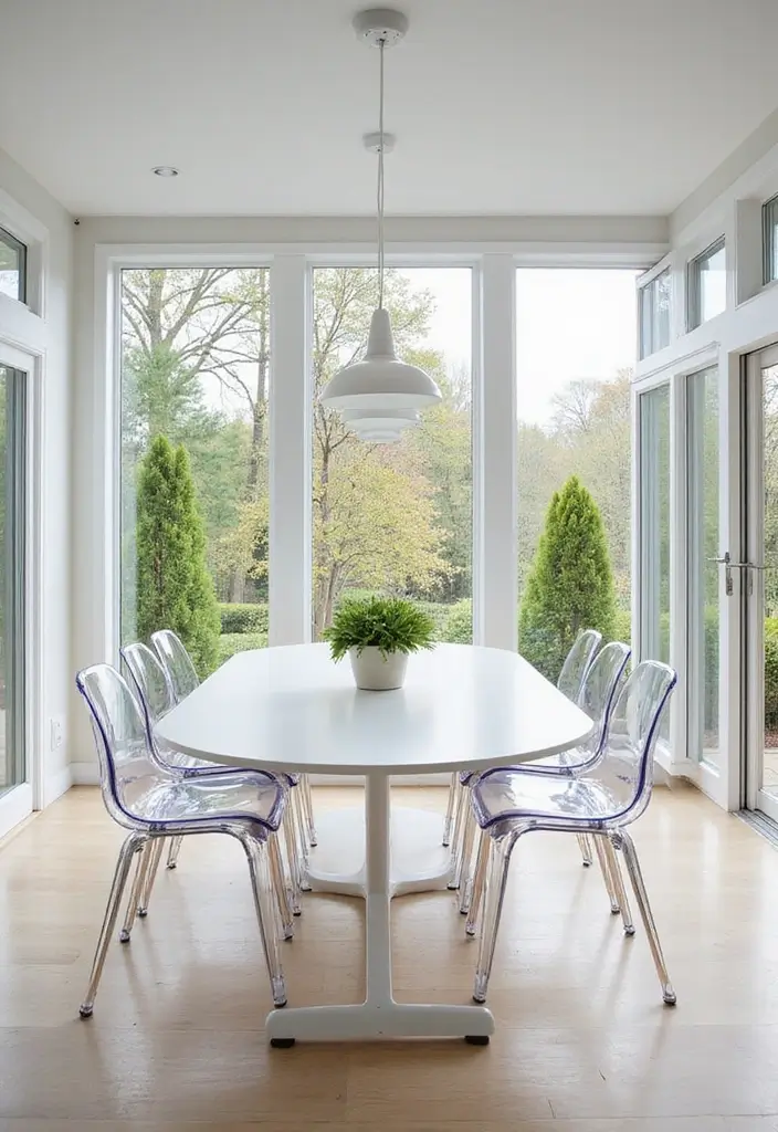 26 Sunroom Dining Room Designs with Natural Light Magic 2 26 Sunroom Dining Room Designs with Natural Light Magic - 2. Minimalist Magic