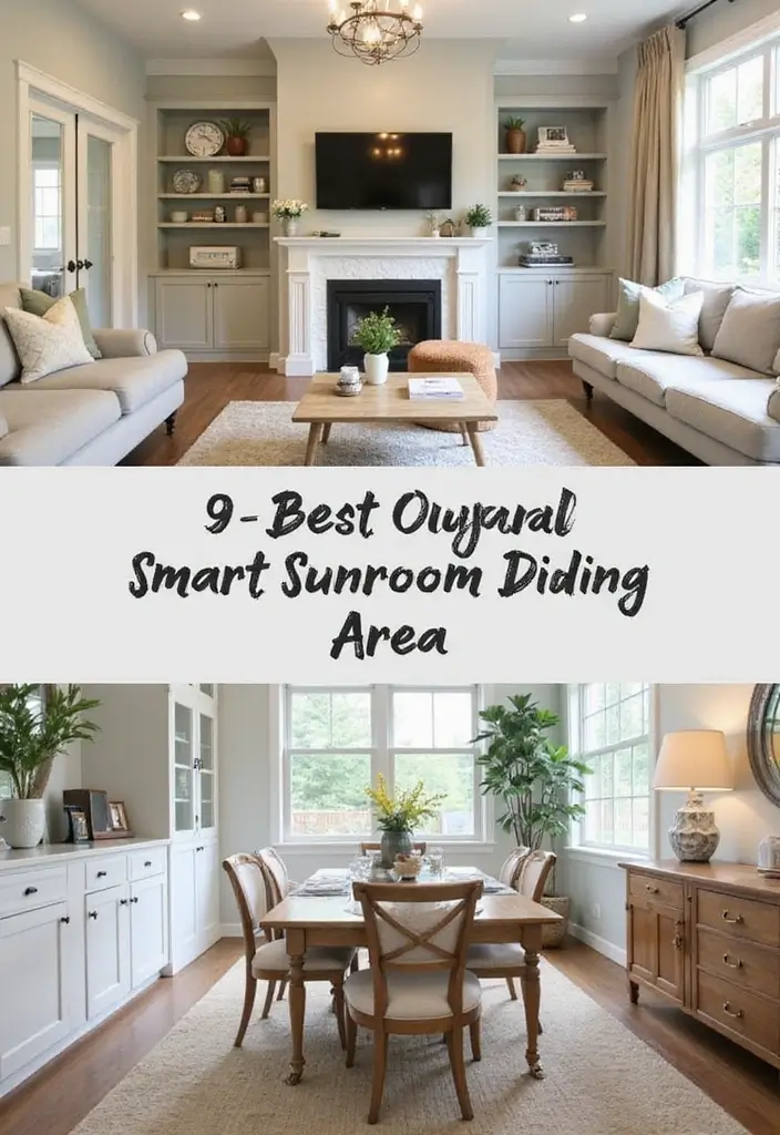 26 Sunroom Dining Room Designs with Natural Light Magic 23 26 Sunroom Dining Room Designs with Natural Light Magic - 23. Smart Storage Solutions