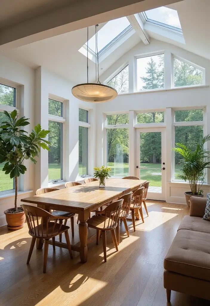 26 Sunroom Dining Room Designs with Natural Light Magic 25 26 Sunroom Dining Room Designs with Natural Light Magic - 25. Tech-Savvy Solutions