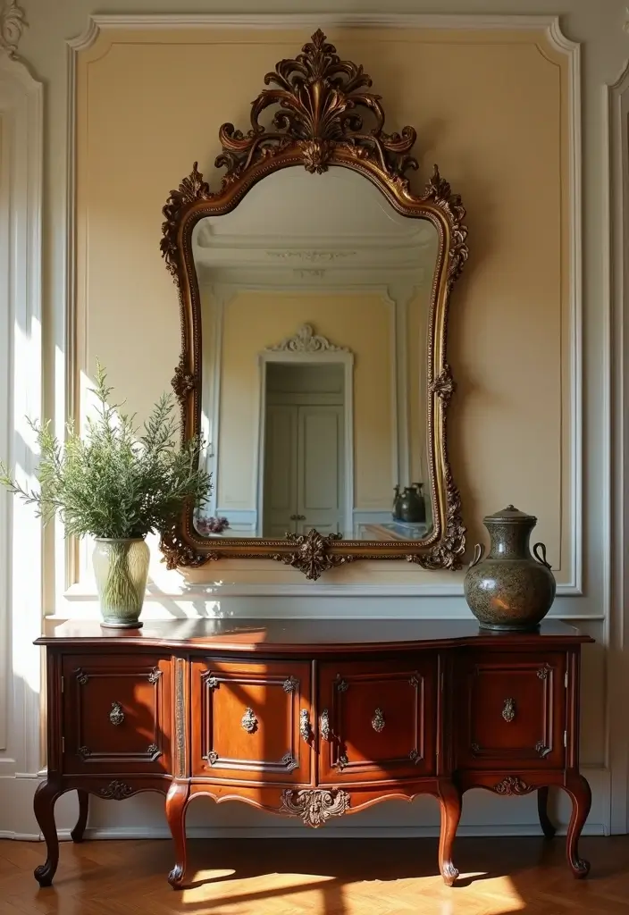 26 Victorian Dining Room Inspirations Full of Drama 17 26 Victorian Dining Room Inspirations Full of Drama - 17. Antique Mirrors