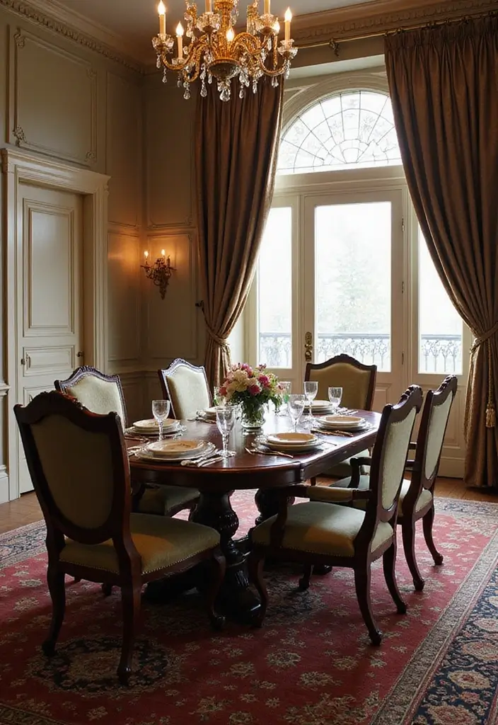 26 Victorian Dining Room Inspirations Full of Drama 25 26 Victorian Dining Room Inspirations Full of Drama - 25. Grand Dining Chairs
