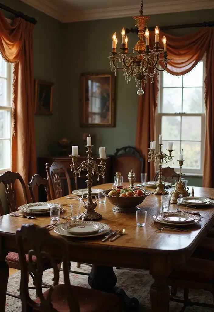 26 Victorian Dining Room Inspirations Full of Drama 26 26 Victorian Dining Room Inspirations Full of Drama - 26. Vintage Accents