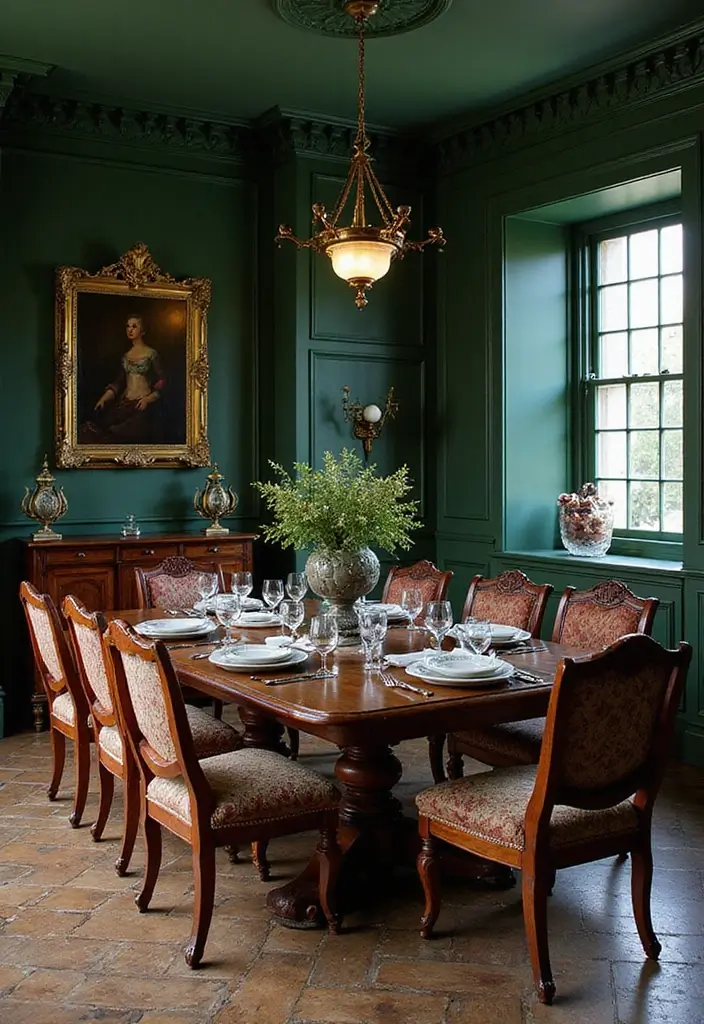 26 Victorian Dining Room Inspirations Full of Drama 3 26 Victorian Dining Room Inspirations Full of Drama - 3. Rich Color Palettes