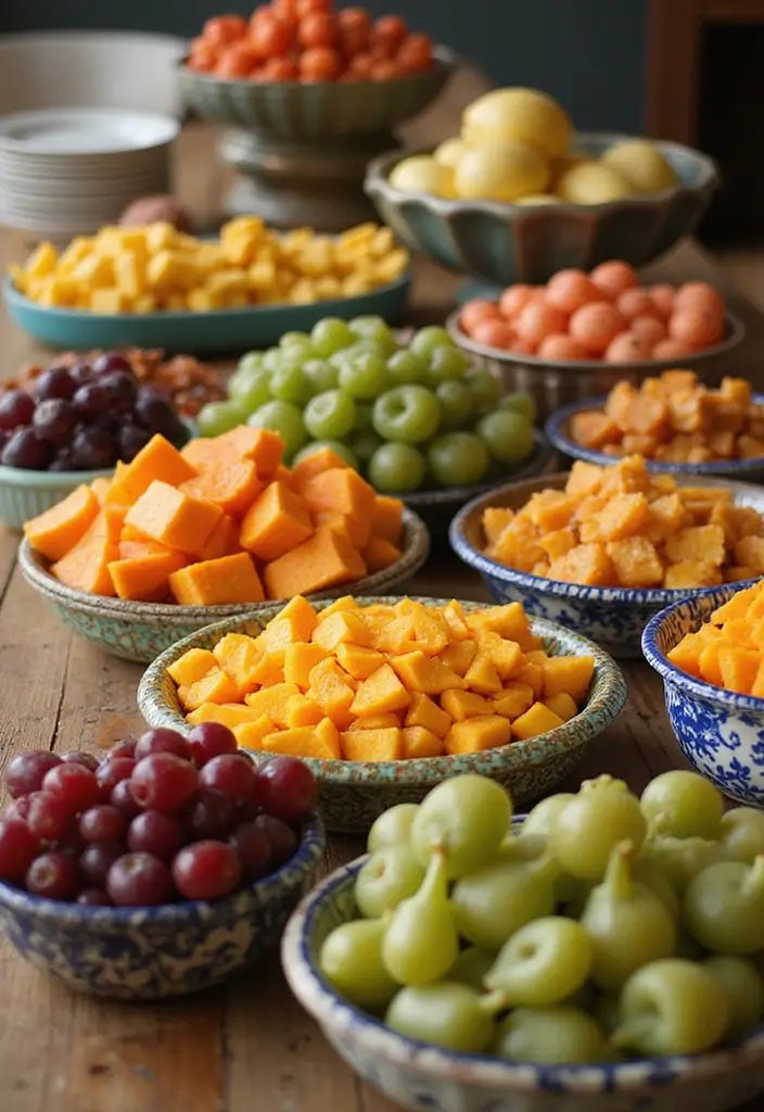 27 Dining Room Buffet Styling Tricks That Look Designer - 13. Seasonal Fruit Displays