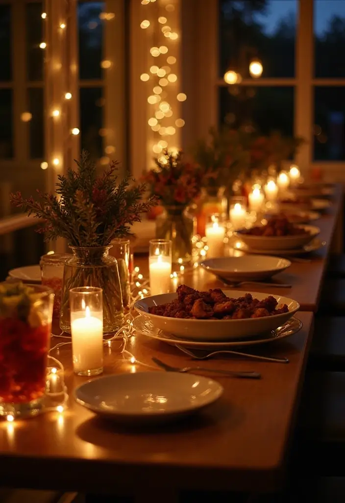 27 Dining Room Buffet Styling Tricks That Look Designer - 15. Dramatic Lighting