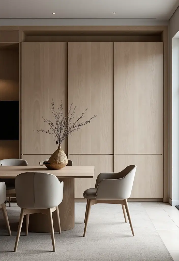 27 Dining Room Cabinet Ideas That Blend Style and Storage - 27. Modern Minimalist Cabinet