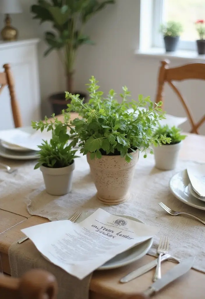 27 Dining Room Table Centerpiece Ideas That Pop - 15. Plantable Seed Paper Centerpiece