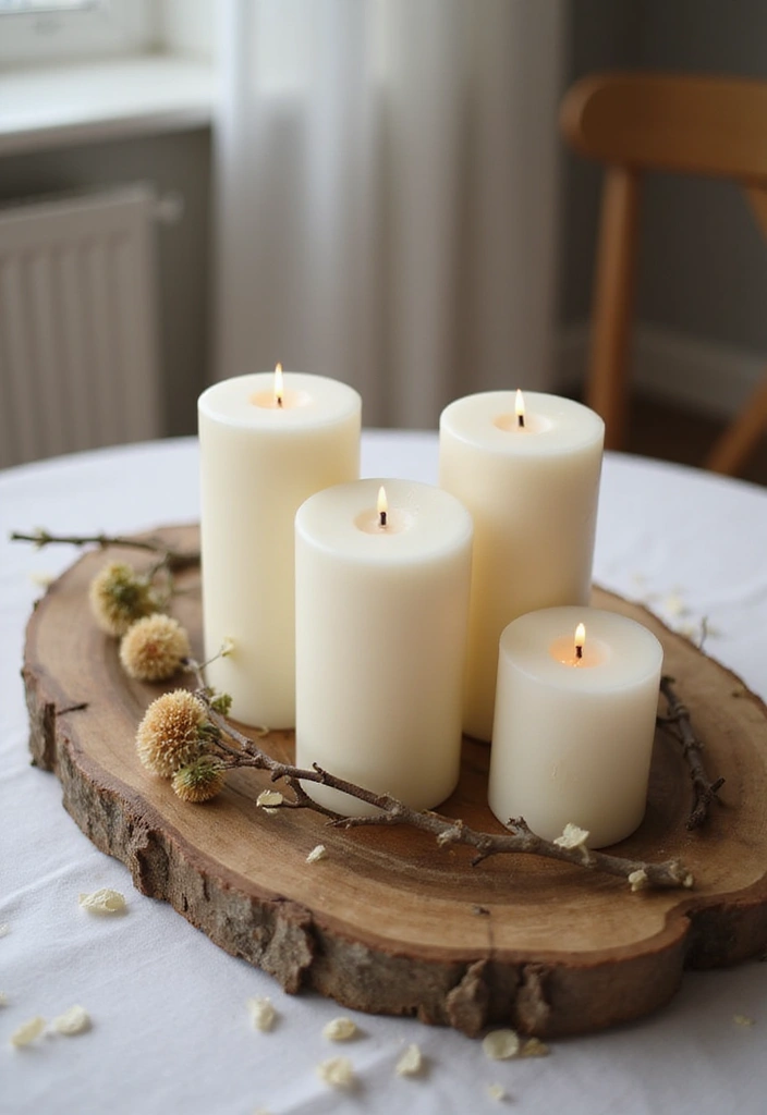 27 Dining Room Table Centerpiece Ideas That Pop - 6. Candlelit Charm