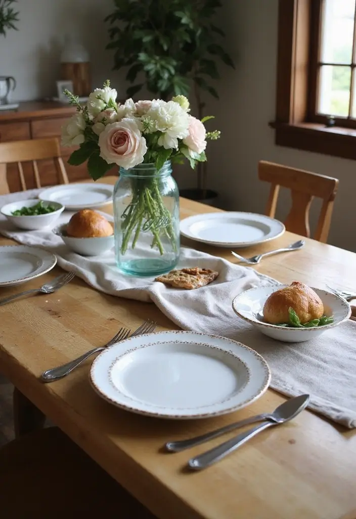 27 Farmhouse Dining Room Ideas for a Warm Rustic Look 1 27 Farmhouse Dining Room Ideas for a Warm Rustic Look - 1. Rustic Wooden Farmhouse Table