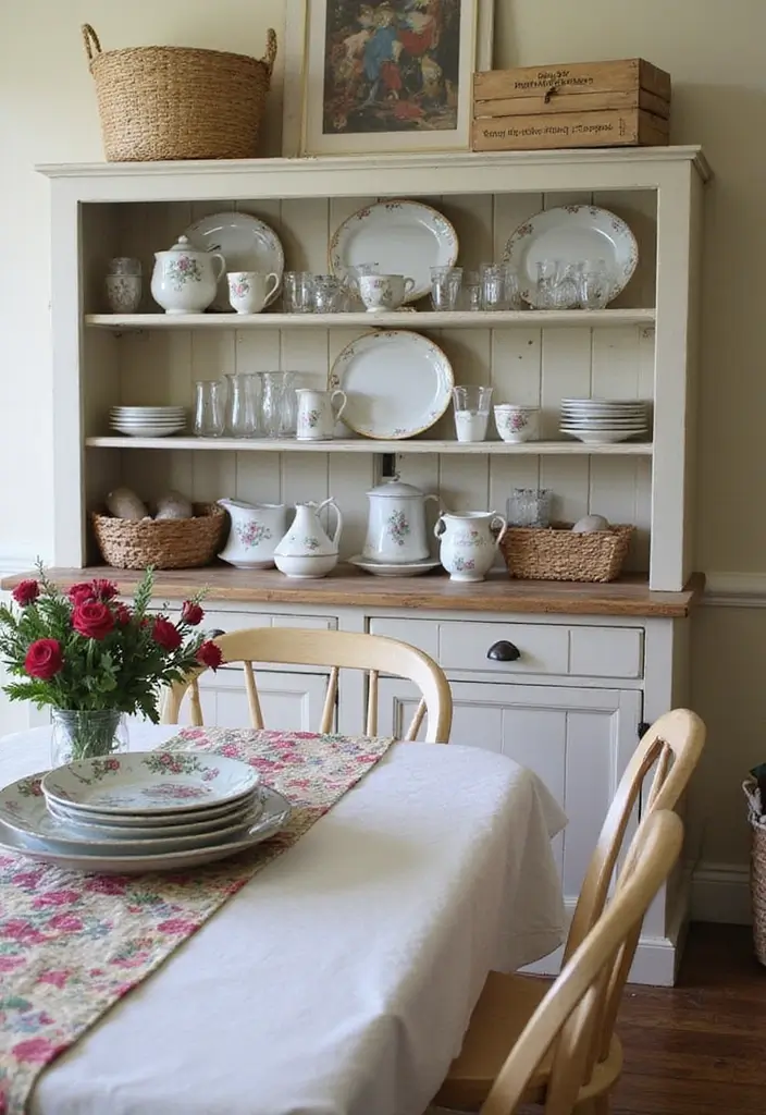 27 Farmhouse Dining Room Ideas for a Warm Rustic Look 2 27 Farmhouse Dining Room Ideas for a Warm Rustic Look - 2. Vintage Accents and Accessories