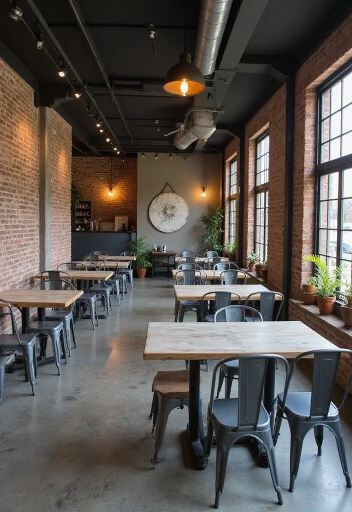 27 Grey Dining Room Designs That Feel Calm and Elegant - 8. Industrial Grey Edge