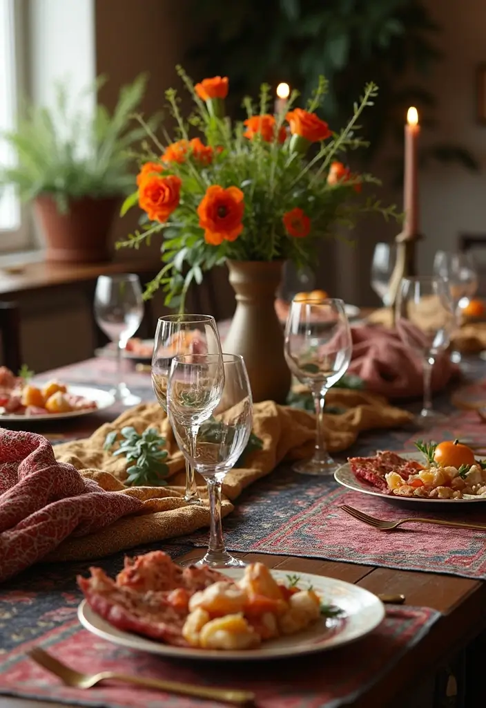 27 Kitchen and Dining Room Ideas That Maximize Space - 16. Layered Textiles for Comfort