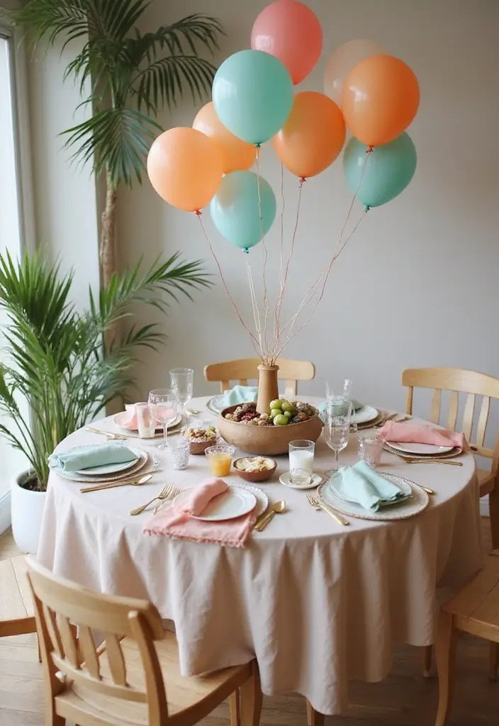 27 Round Dining Room Table Decor Ideas You’ll Want to Copy 15 27 Round Dining Room Table Decor Ideas You’ll Want to Copy - 15. Playful Accessories