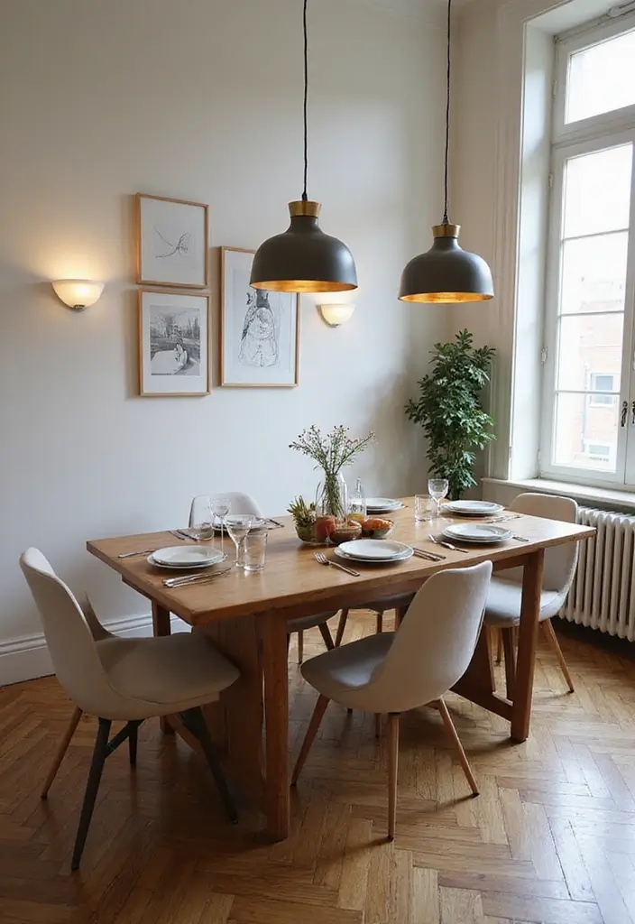 27 Small Dining Room Decor Hacks That Save Space - 1. Extendable Dining Tables
