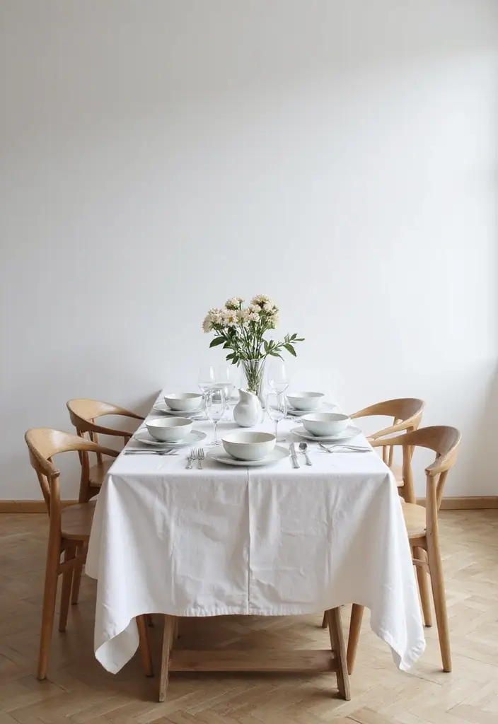 27 Small Dining Room Decor Hacks That Save Space - 16. Minimalist Table Settings