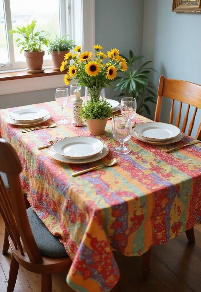 27 Small Dining Room Decor Hacks That Save Space - 9. Stylish Table Linens