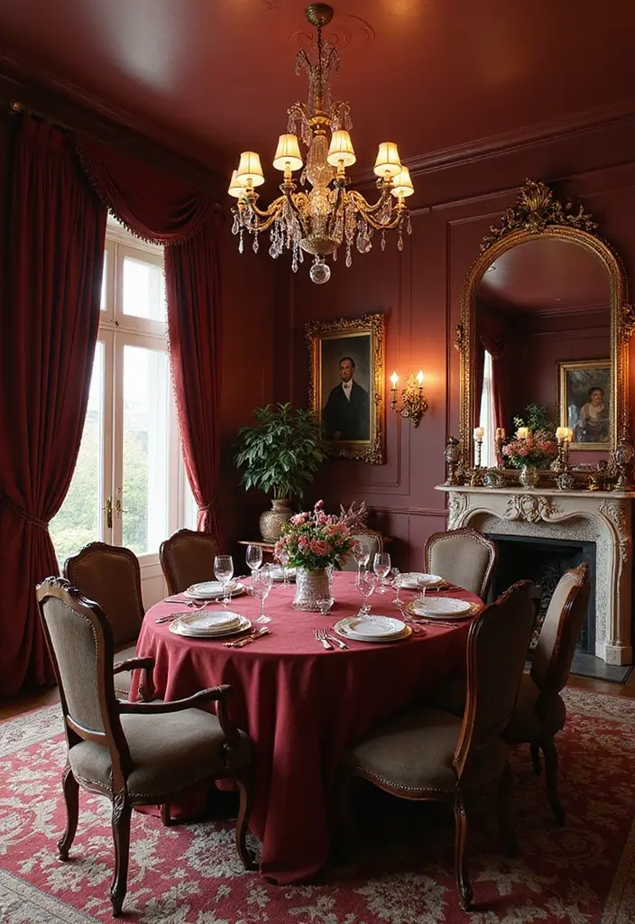 27 Vintage Dining Room Looks That Bring Back Charm - 13. Victorian Romance