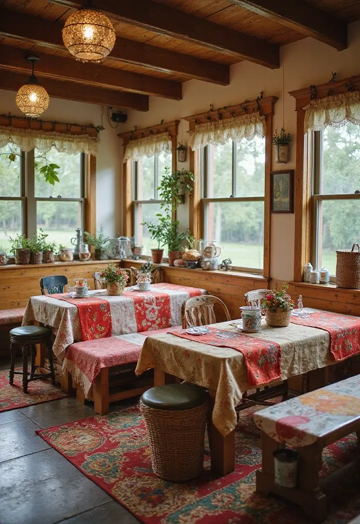 27 Vintage Dining Room Looks That Bring Back Charm - 14. Retro Picnic Style