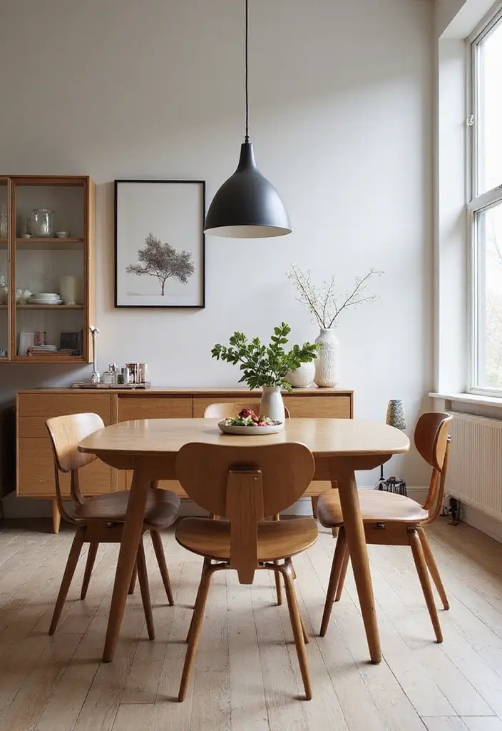27 Vintage Dining Room Looks That Bring Back Charm - 4. Mid-Century Modern