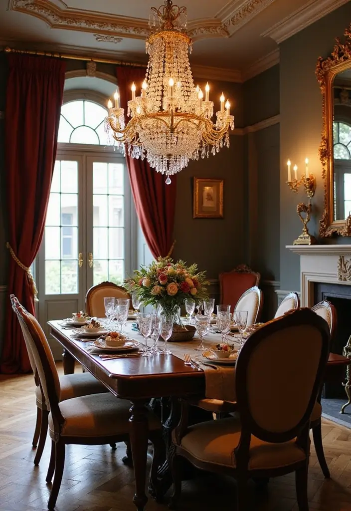 27 Vintage Dining Room Looks That Bring Back Charm - 6. Vintage Glam