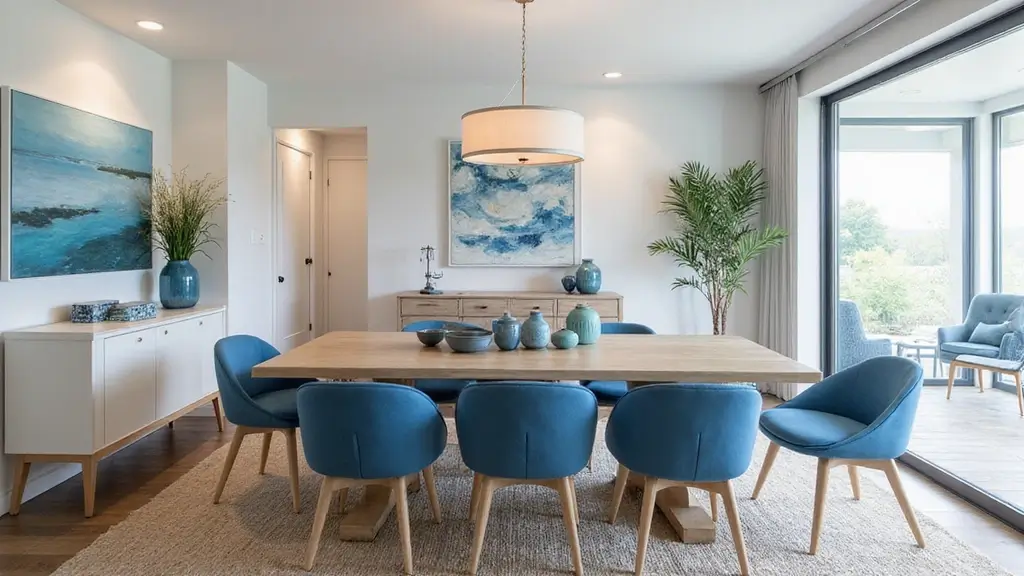 28 Blue Dining Room Styles That Balance Bold and Relaxing