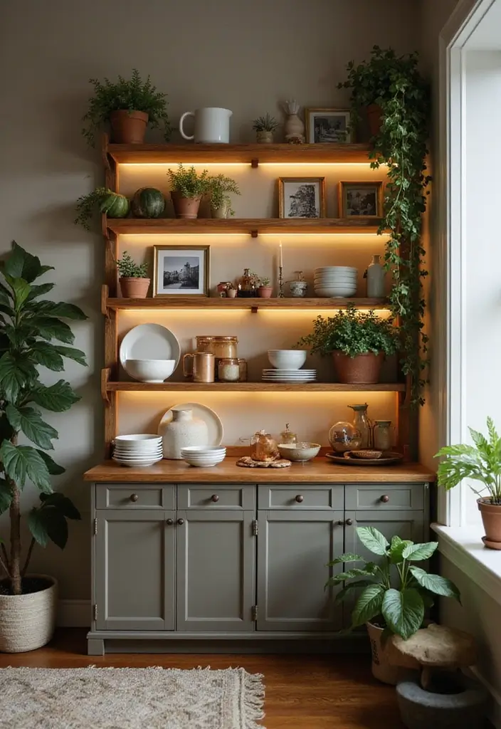 28 Dining Room Corner Ideas That Make the Most of Space - 2. Utilize Corner Shelving