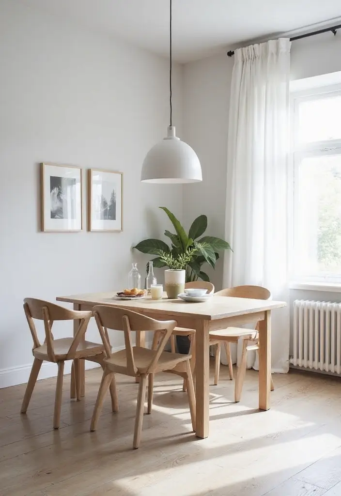 28 Dining Room Corner Ideas That Make the Most of Space - 24. Go Minimalist