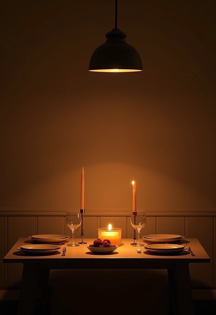 28 Minimalist Dining Room Designs That Feel Modern and Calm - 23. Warm Lighting