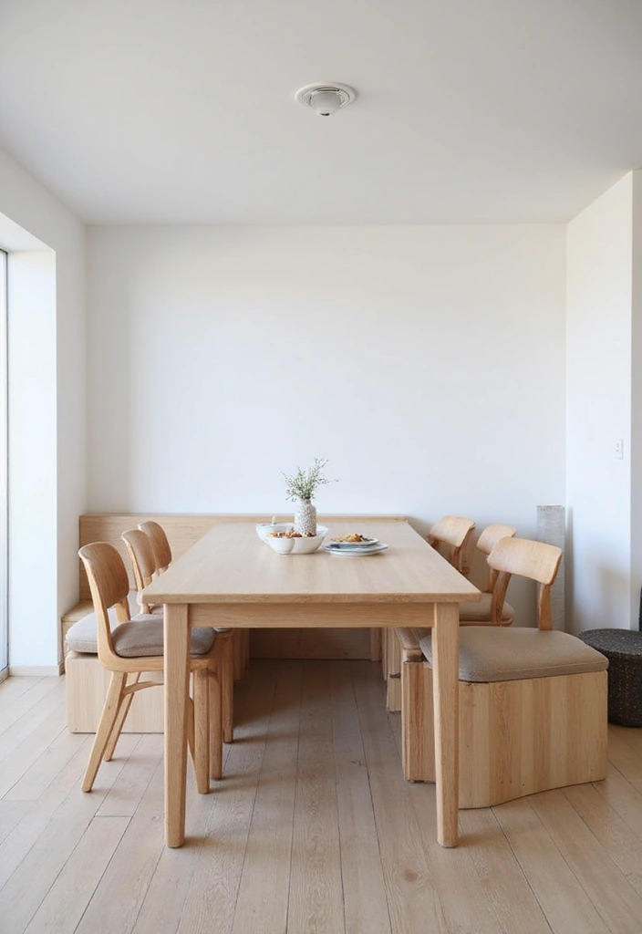 28 Minimalist Dining Room Designs That Feel Modern and Calm - 6. Functional Furniture