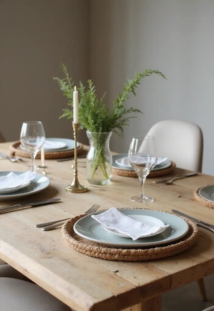 28 Modern Dining Room Ideas for a Sleek, Fresh Look - 13. Sustainable Dining Accessories